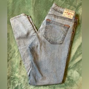 True Religion Jennie Curvy Mid-Rise Skinny Jean - size 31